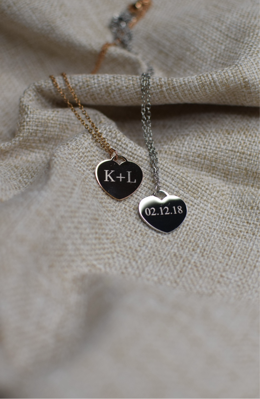 Personalisierte Herzkette