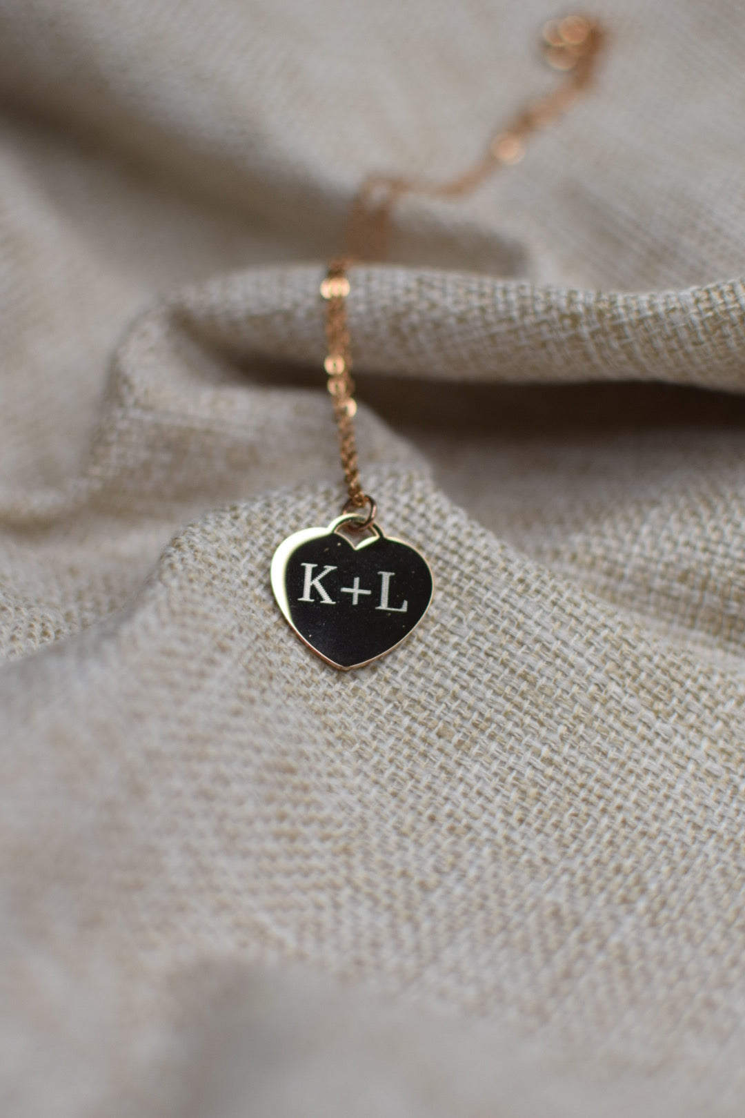 Personalisierte Herzkette