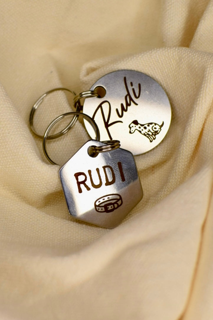 Personalisierte Hundemarke
