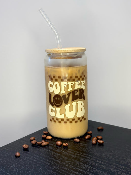 Trinkglas „Coffee Lover Club“