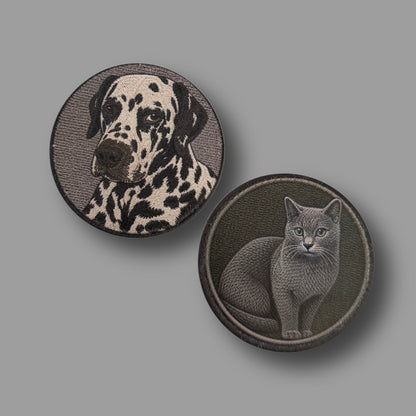 Personalisierte Patches (Strickoptik)