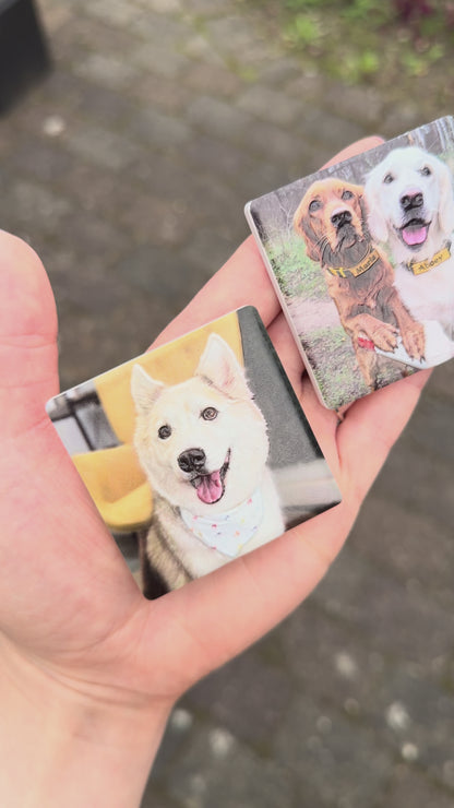 Personalisierter Fotomagnet (Keramik)